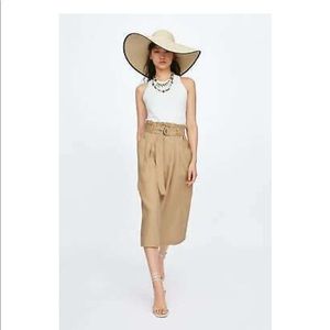 Zara Skirts - Zara belted linen skirt Zara Skirts - Zara belted linen skirt